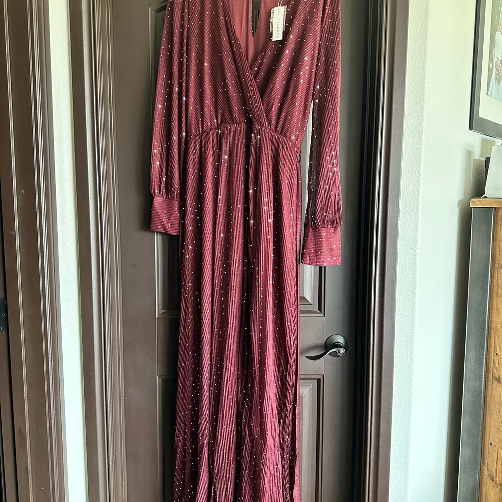 Baltic Born Burgundy Abigail Maxi Dress size XL